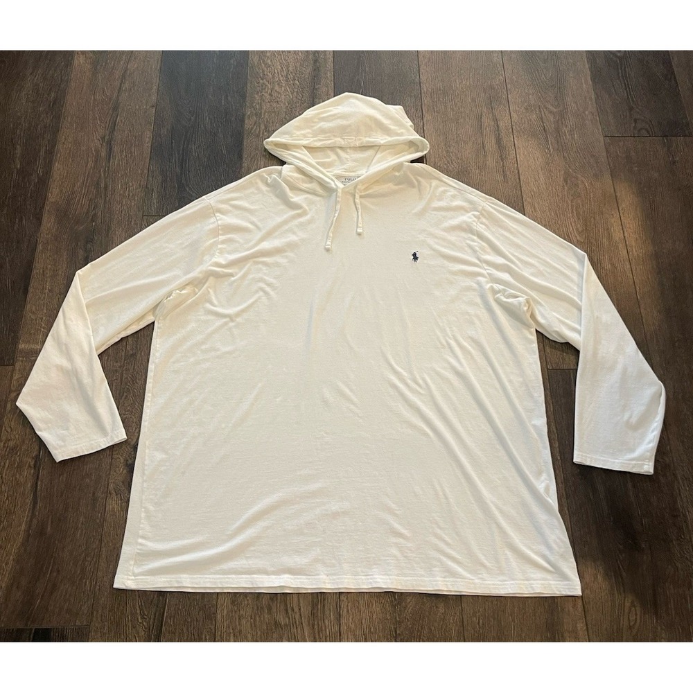 Polo Ralph Lauren Pony Long Sleeve Hooded Tee T Shirt Hoodie Knit Pullover 3XLT